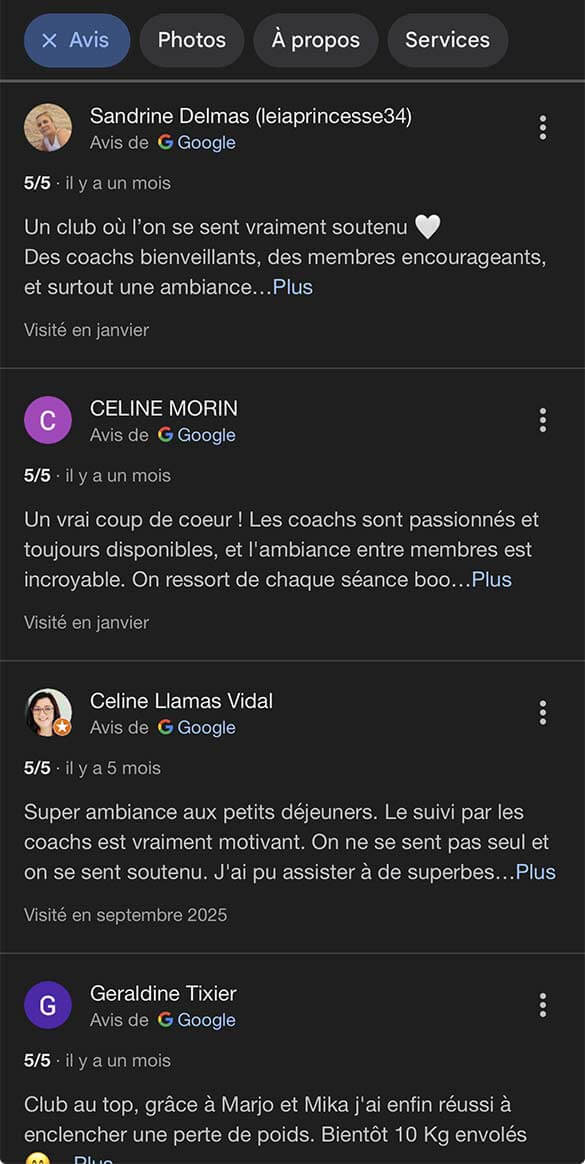 Récolter et gérer les avis