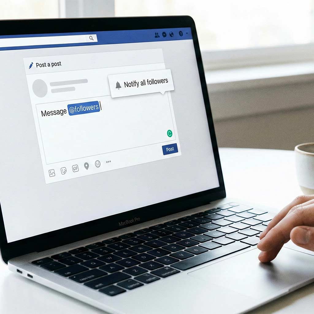 Alerter tous ses abonnés Facebook avec @followers
