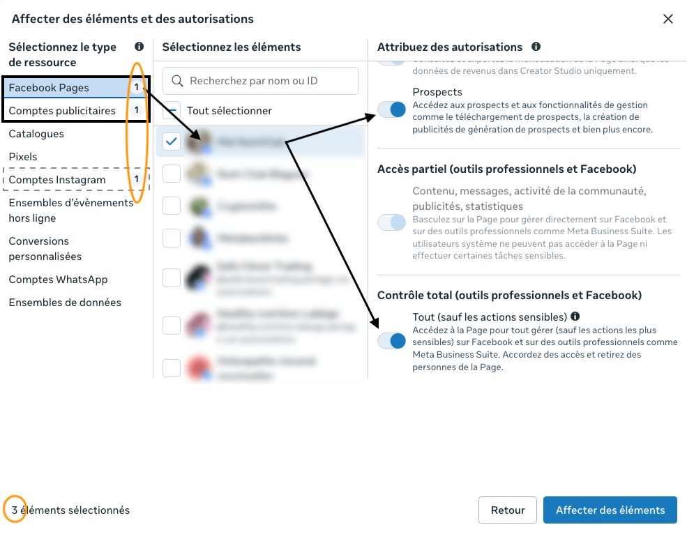 Réglez les autorisations et envoyez l’invitation