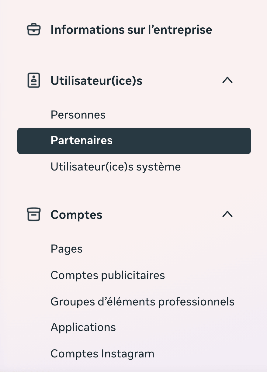 Partager son compte Meta Business avec une agence